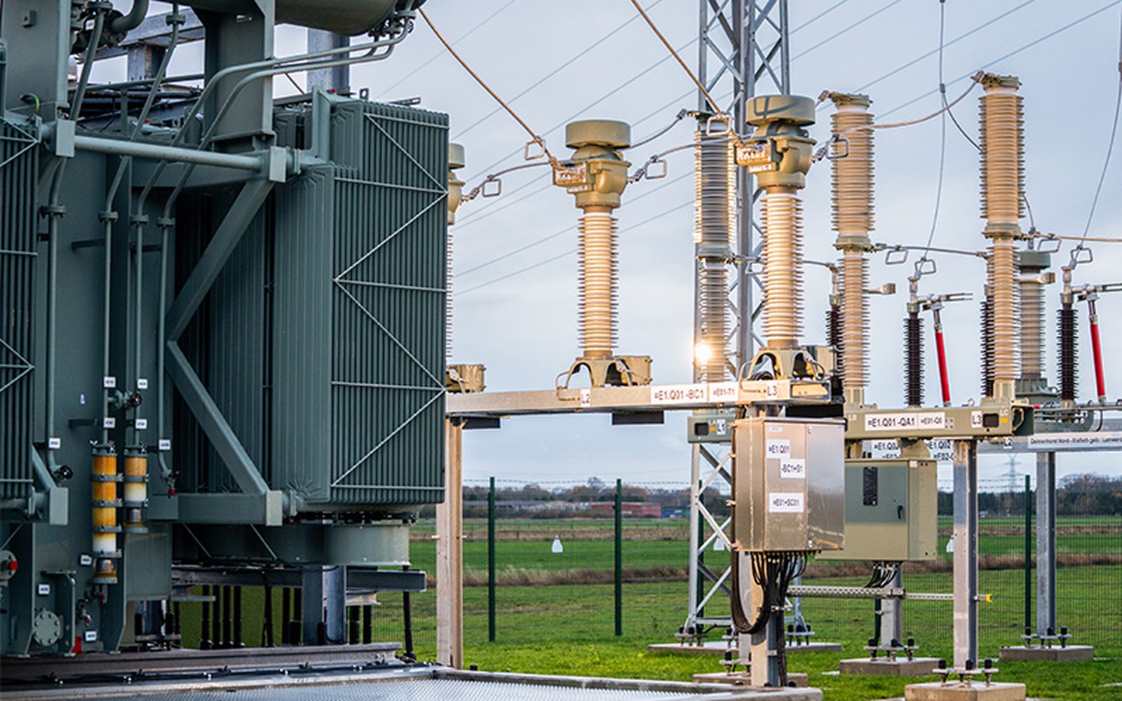 Oil and gas facility substation